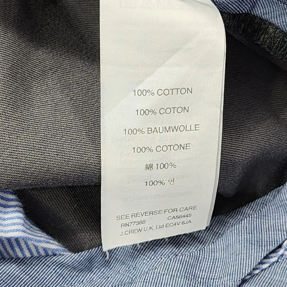 J.Crew Pants Mens 38W Gray Classic‎ Bowery Chino Straight Cotton Preppy Office